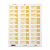 Illustratie van sinaasappelfruit met aangepaste te etiket (Full Sheet)