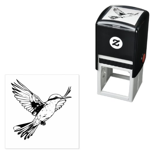 Illustratie van Songbird Self Inking Rubber Stamp Zelfinktende Stempel (In situ)