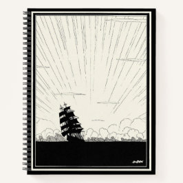 Illustratie van  spiraalpiraterij notitieboek