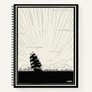 Illustratie van  spiraalpiraterij notitieboek