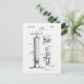 Illustratie van  spomppatroon briefkaart (Staand voorkant)