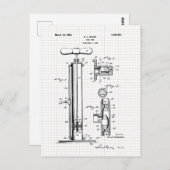 Illustratie van  spomppatroon briefkaart (Voorkant / Achterkant)