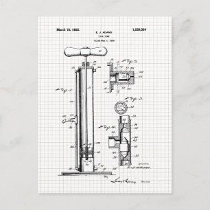 Illustratie van  spomppatroon briefkaart