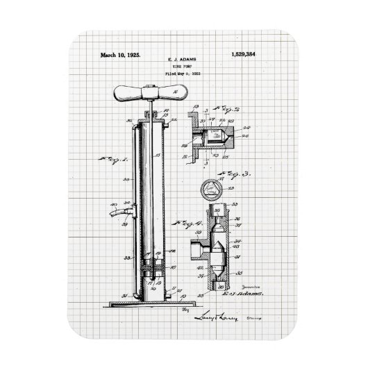 Illustratie van spomppatroon magneet (Verticaal)