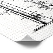 Illustratie van  spomppatroon poster (Hoek)