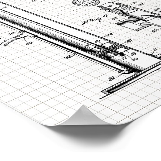 Illustratie van  spomppatroon poster (Hoek)