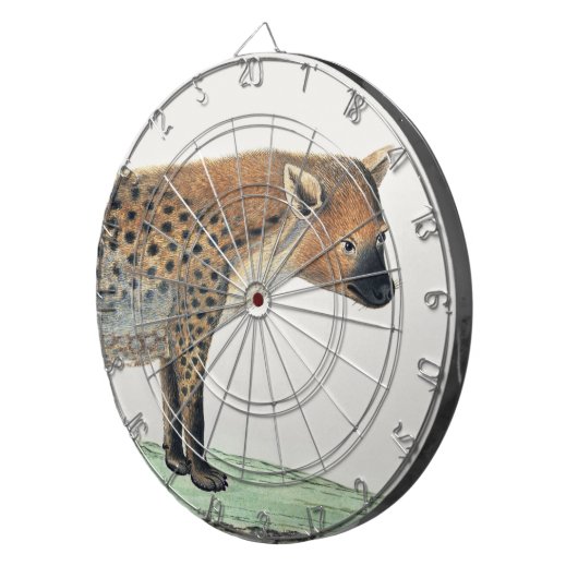 Illustratie van Spotted Hyena | Africa Animal Dartbord (Voorkant Rechts)