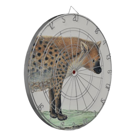 Illustratie van Spotted Hyena | Africa Animal Dartbord (Voorkant Links)