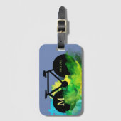 illustratie van stadscyclus - kunst bagagelabel (Voorkant (verticaal))