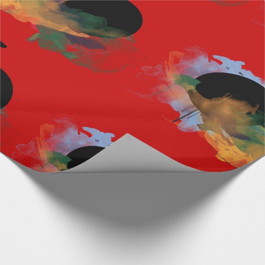 illustratie van stadscyclus - kunst cadeaupapier (Hoek)