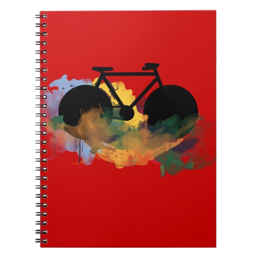 illustratie van stadscyclus - kunst notitieboek (Voorkant)