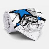 Illustratie van stadsomheining stropdas (Opgerold)