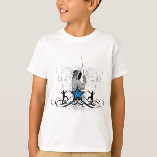 Illustratie van stadsomheining t-shirt