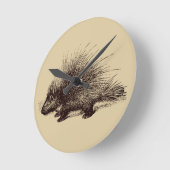  illustratie van stekelvarkens ronde klok (Hoek)