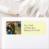 illustratie van stijlvol paar uit 1916 etiket (Insitu)