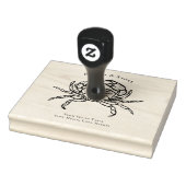 Illustratie van strandkrab rubberstempel (Stempel)