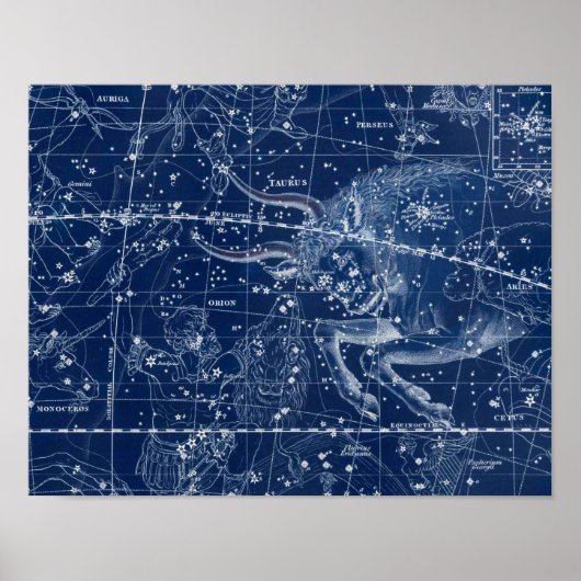 illustratie van Taurus Zodiac Sign Poster (Voorkant)