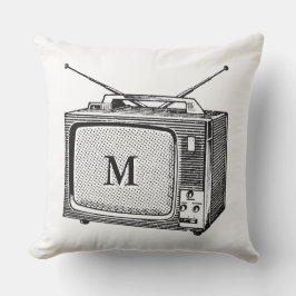 Illustratie van televisieprogramma's Monogram O P Buitenkussen
