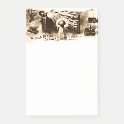  illustratie van Tesla Letterhead Post-it® Notes (Voorkant)