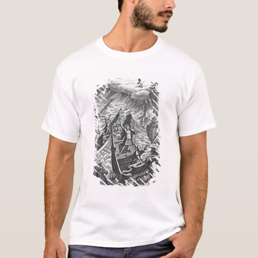 Illustratie van 'The Aeneid' door Virgil T-shirt (Voorkant)