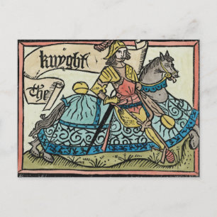 Illustratie van "The Canterbury Tales" Briefkaart