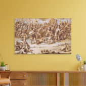 Illustratie van 'The Iliad', 1760 (pen en inkt, wa Canvas Afdruk (Insitu (Woonkamer))