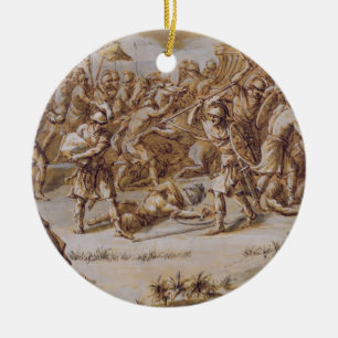 Illustratie van 'The Iliad', 1760 (pen en inkt, wa Keramisch Ornament