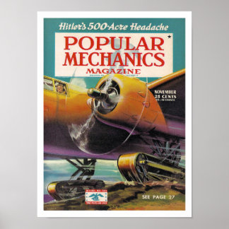 ILLUSTRATIE VAN TIJDSCHRIFTOMSLAG UIT DE JAREN 40 POSTER