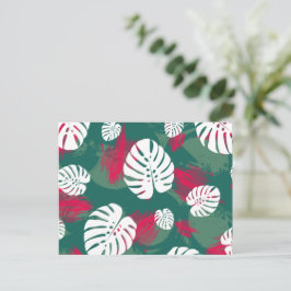 Illustratie van tropisch Plant Briefkaart