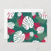 Illustratie van tropisch Plant Briefkaart (Voorkant / Achterkant)