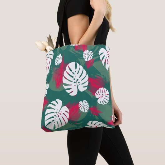Illustratie van tropisch Plant Tote Bag (Dichtbij)