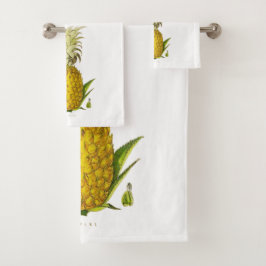  illustratie van tropische ananas bad handdoek