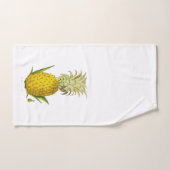  illustratie van tropische ananas bad handdoek (Handdoek)