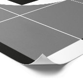 illustratie van tv zonder signaal terug in retro s poster (Hoek)