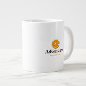 Illustratie van typografie grote koffiekop (Voorkant rechts)