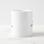 Illustratie van typografie grote koffiekop (Voorkant)