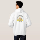 Illustratie van typografie hoodie (Achterkant volledig)