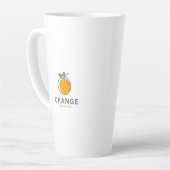 Illustratie van typografie latte mok (Linkerhoek)