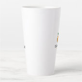 Illustratie van typografie latte mok (Voorkant)