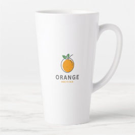 Illustratie van typografie latte mok