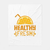 Illustratie van typografie logo artwork fleece deken (Voorkant)