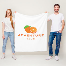 Illustratie van typografie logo artwork fleece deken
