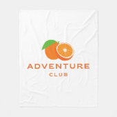 Illustratie van typografie logo artwork fleece deken (Voorkant)