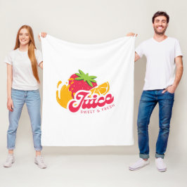 Illustratie van typografie logo artwork fleece deken
