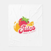 Illustratie van typografie logo artwork fleece deken (Voorkant)