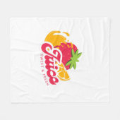 Illustratie van typografie logo artwork fleece deken (Voorkant (Horizontaal))