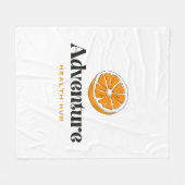 Illustratie van typografie logo artwork fleece deken (Voorkant (Horizontaal))