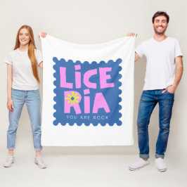 Illustratie van typografie logo artwork fleece deken