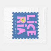 Illustratie van typografie logo artwork fleece deken (Voorkant (Horizontaal))