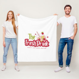 Illustratie van typografie logo artwork fleece deken